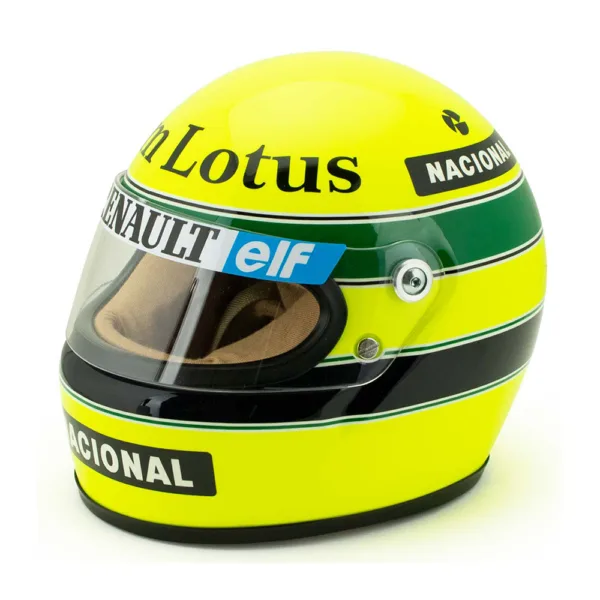 Senna mini helmet lotus 1985 + d/case, 1:2 - Image 4