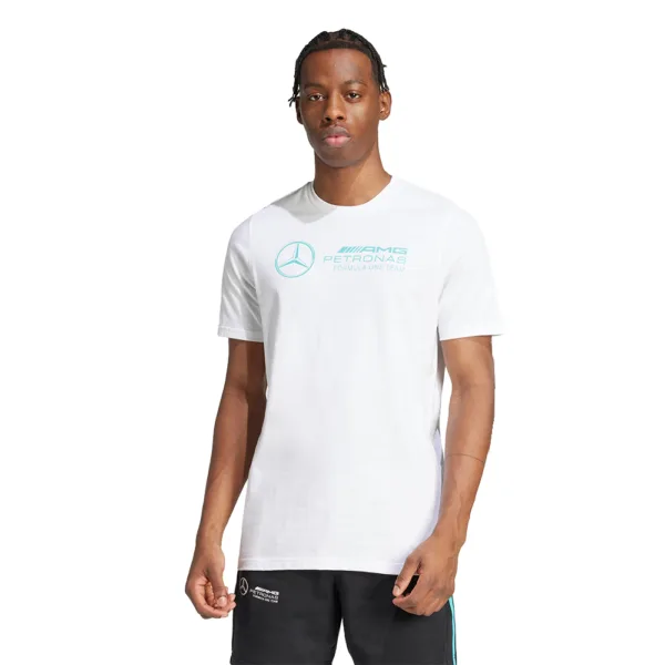 Mercedes f1 dna graphic tee shirt, white, Mens - Image 4