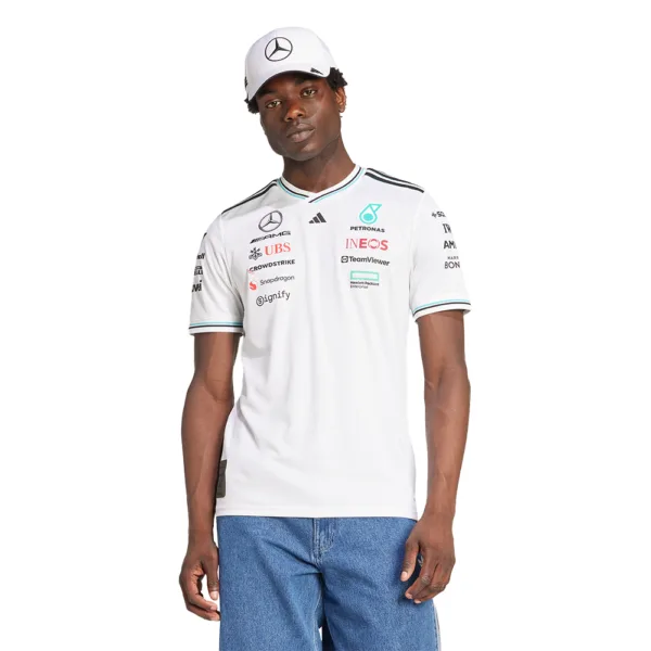 Mercedes amg petronas f1 driver tee shirt, 2025, Mens - Image 4