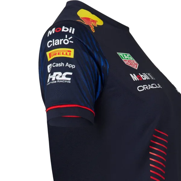 Red bull team tee shirt 2023, navy, Ladies - Image 3