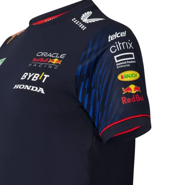 Red bull team tee shirt 2023, navy, Ladies - Image 4