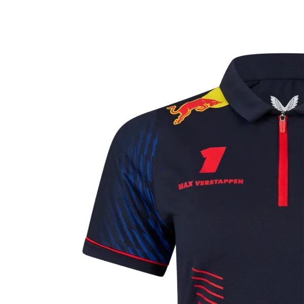Red bull verstappen polo shirt, navy, Ladies - Image 3