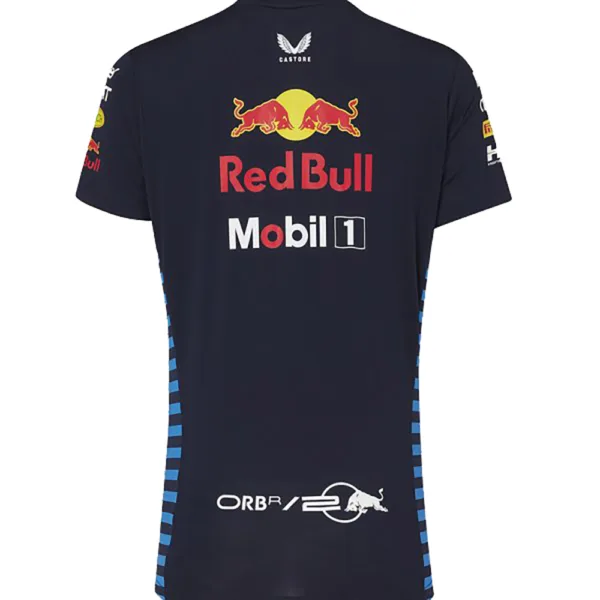 Red bull team  tee shirt 2024, sky blue, Ladies - Image 2