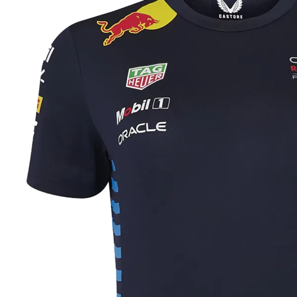 Red bull team  tee shirt 2024, sky blue, Ladies - Image 3