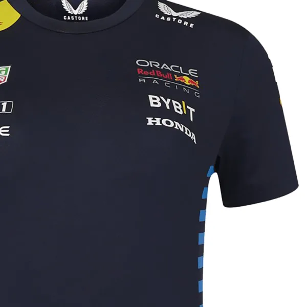 Red bull team  tee shirt 2024, sky blue, Ladies - Image 4