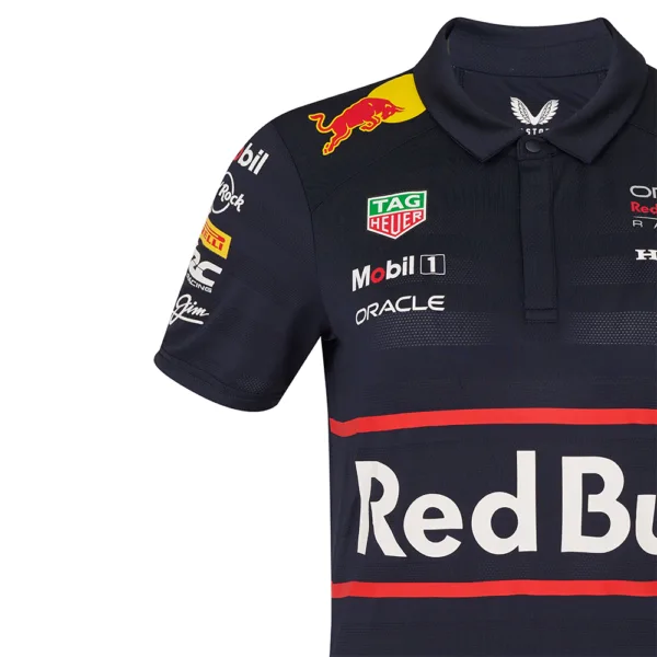 Red bull f1 team polo shirt 2025, blue, Ladies - Image 5