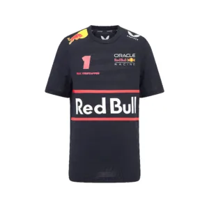 Red bull Verstappen #1 tee shirt 2025, blue, Kids