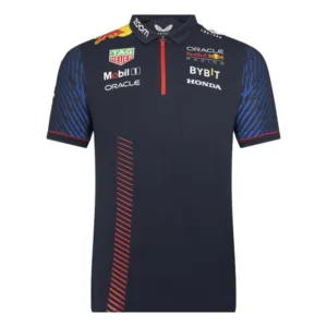 Red bull team polo shirt 2023, navy, Kids