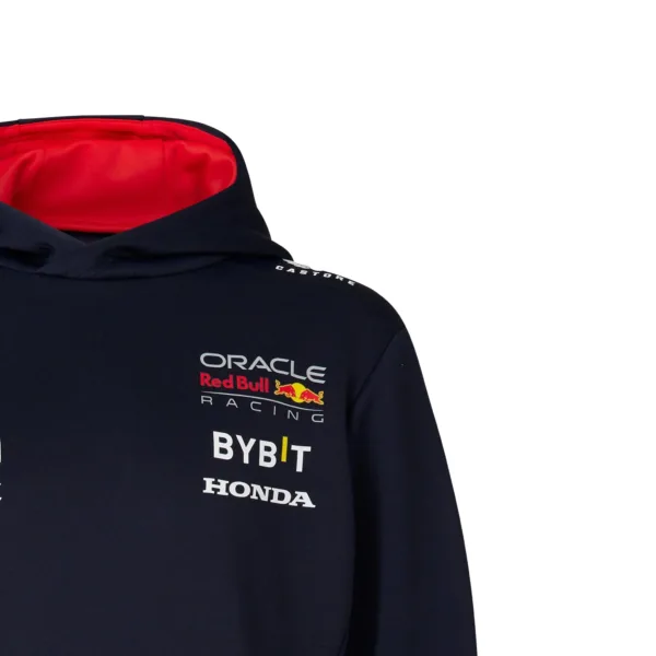 Red bull team pullover hoodie 2023, navy, Kids - Image 6