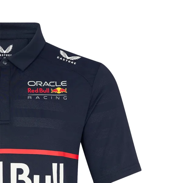 Red bull Verstappen #1 polo shirt 2025, blue, Mens - Image 4