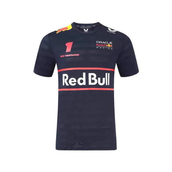 Red bull Verstappen #1 tee shirt 2025, blue, Mens