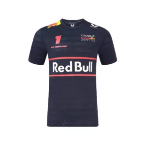 Red bull Verstappen #1 tee shirt 2025, blue, Mens