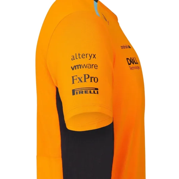 McLaren team set up tee shirt 2023, orange, Mens - Image 4