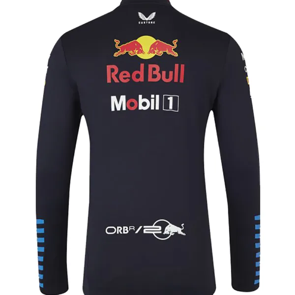 Red bull team 1/4 zip sweater 2024, sky blue, Unisex - Image 2