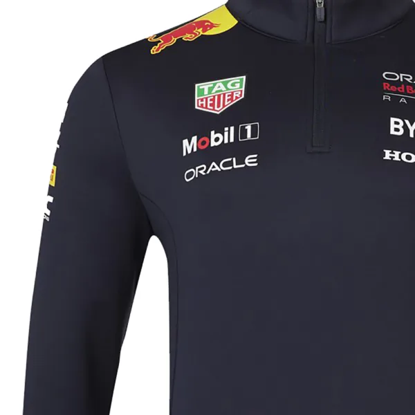 Red bull team 1/4 zip sweater 2024, sky blue, Unisex - Image 3
