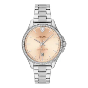 Ferrari pilota donna watch, silver