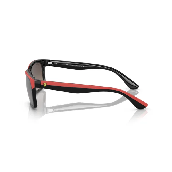 Ray ban sunglasses black on rubber red - Image 2