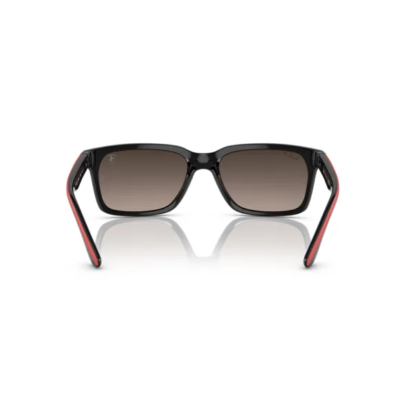 Ray ban sunglasses black on rubber red - Image 3