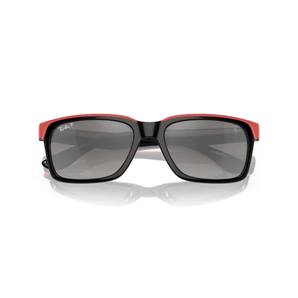 Ray ban sunglasses black on rubber red - Image 6