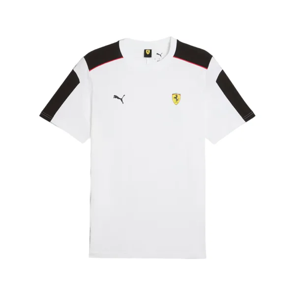 Ferrari race mt7 tee shirt, white, Mens