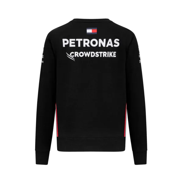 Mercedes team crew sweater 2023, black, Mens - Image 2