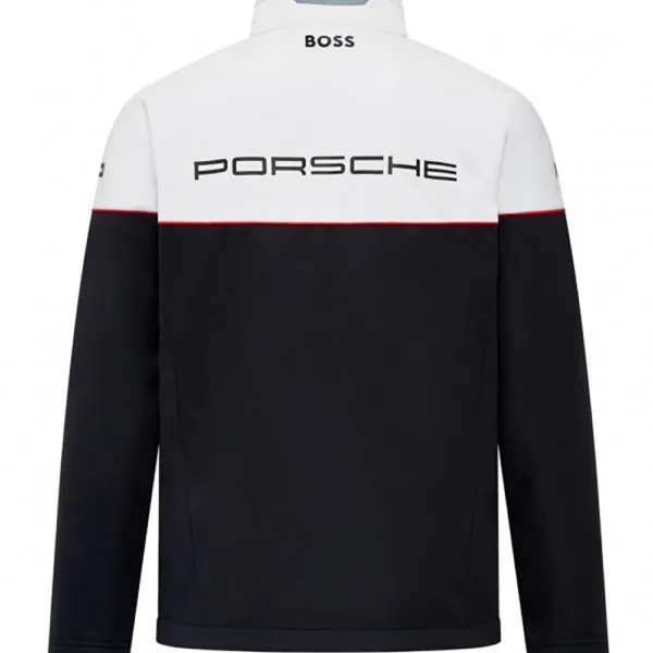 Porsche team softshell jacket 2024, black, Mens - Image 2