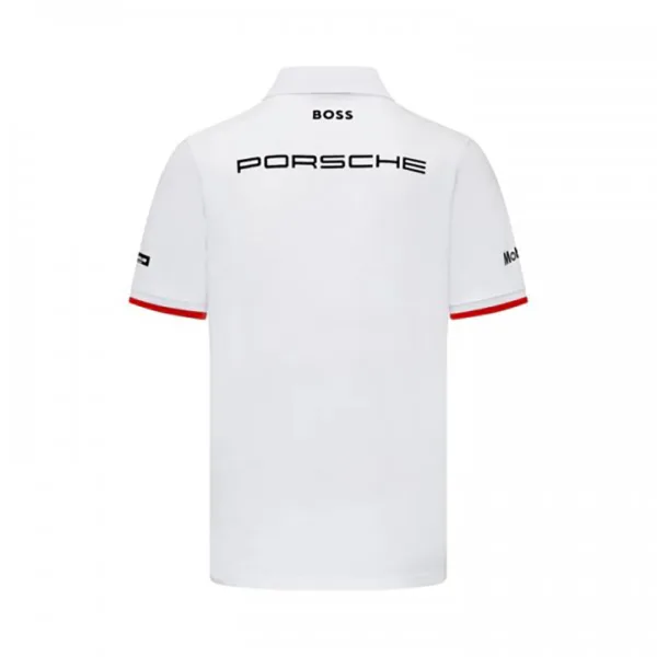 Porsche team polo shirt 2024, white, Mens - Image 2