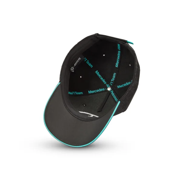 Mercedes team baseball cap, black, Adult - Image 4