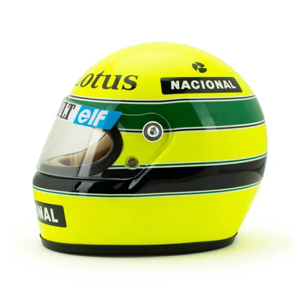 Senna mini helmet lotus 1985 + d/case, 1:2 - Image 2