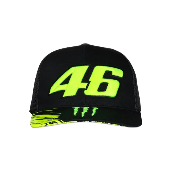 Vr46 monster mid visor trucker cap black, Adult