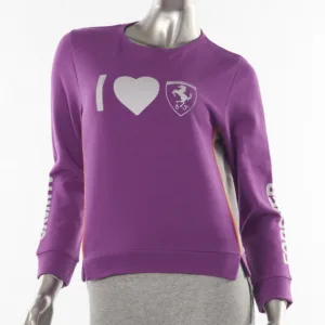 Ferrari girl sweater, i love Ferrari, purple, Kids