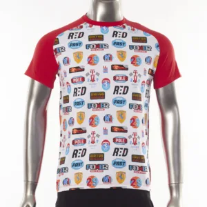 Ferrari allover print tee shirt, red, Kids