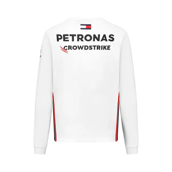 Mercedes team sweatshirt 2023, white, Mens - Image 2