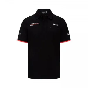 Porsche team polo shirt 2024, black, Mens
