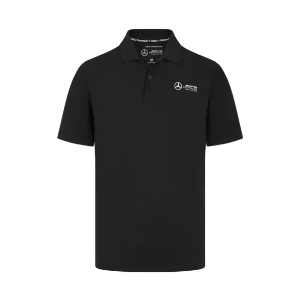 Mercedes classic polo shirt, black, Mens