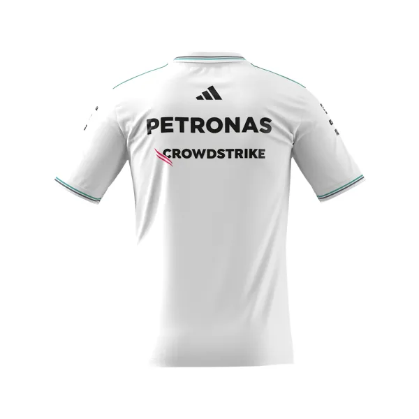Mercedes f1 driver tee shirt, 2025, white, Mens - Image 2