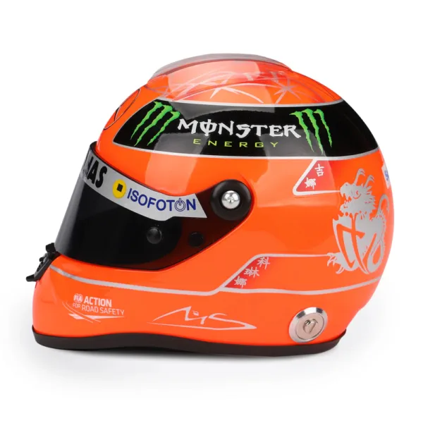 Schumacher mini helmet mercedes 2012 + d/case, 1:2 - Image 3