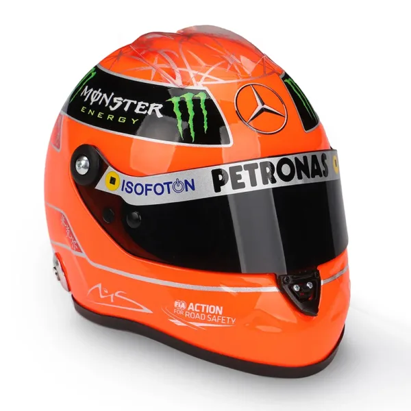 Schumacher mini helmet mercedes 2012 + d/case, 1:2 - Image 4