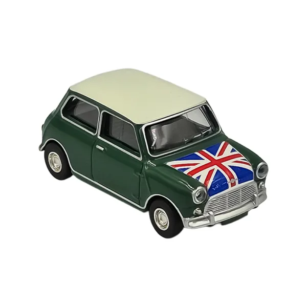 Mini cooper s 1964 green, flag on bonnet 1:54 - Image 3