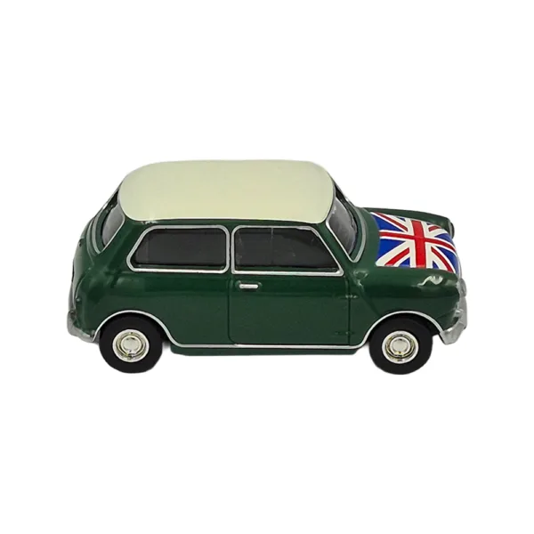 Mini cooper s 1964 green, flag on bonnet 1:54 - Image 4