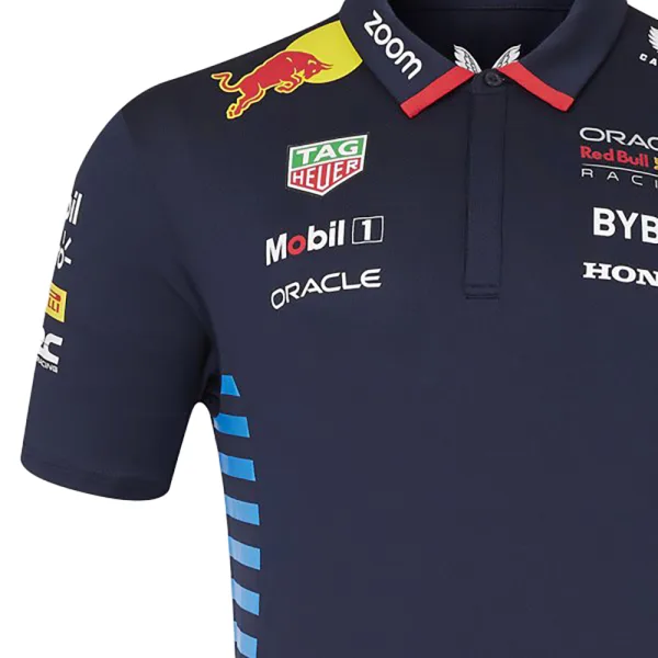 Red bull team polo shirt 2024, sky blue, Mens - Image 4