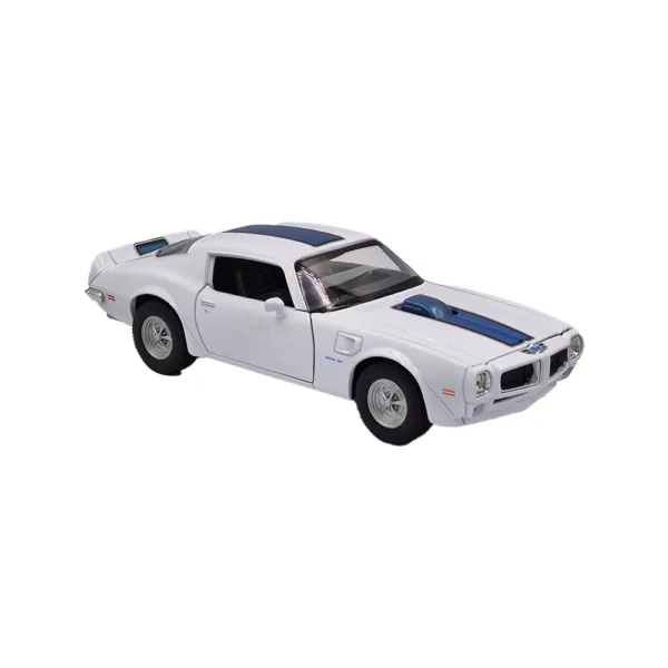 Pontiac firebird trans am white 1972 1:24 - Image 3