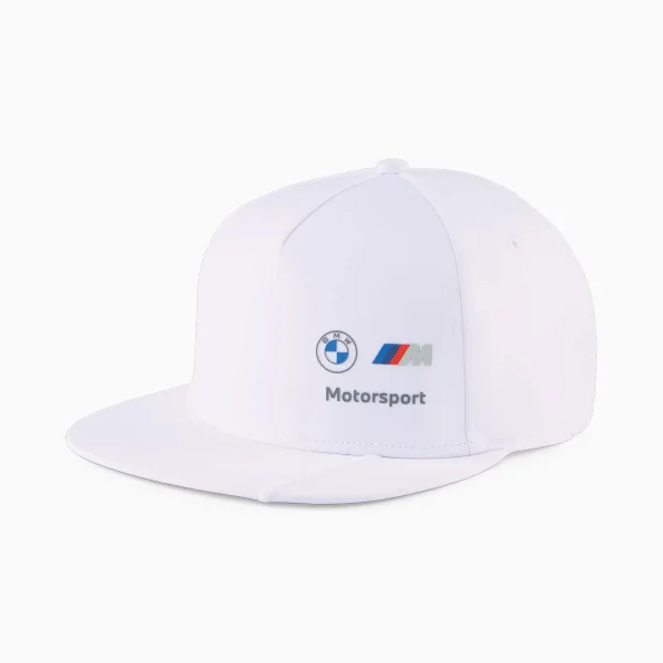 Bmw M flat brim cap, white