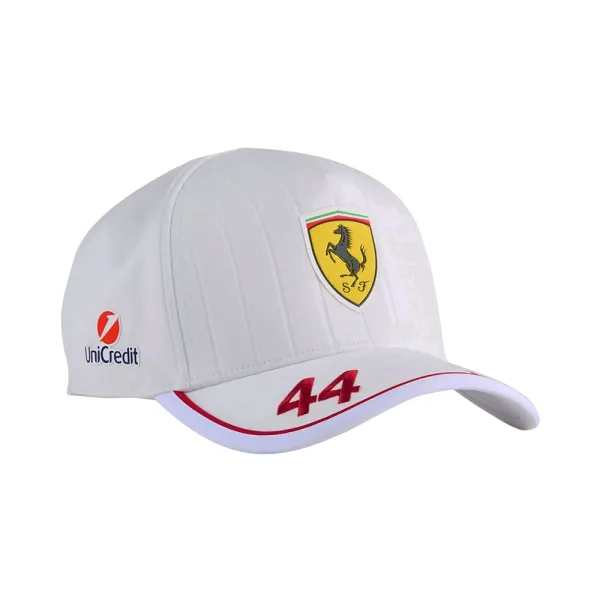 Ferrari hamilton #44 b/ball cap 2025, white, Adult