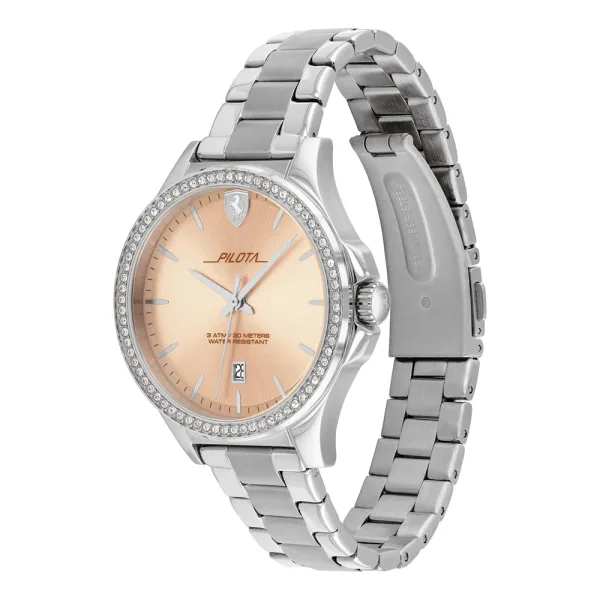 Ferrari pilota donna watch, silver - Image 3
