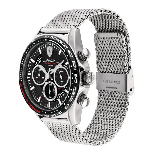Ferrari watch pilota eva gts mesh, Silver - Image 2