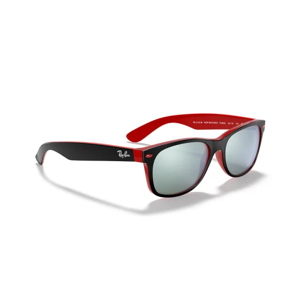 Ray ban new wayfarer sunglasses matte black on red - Image 4