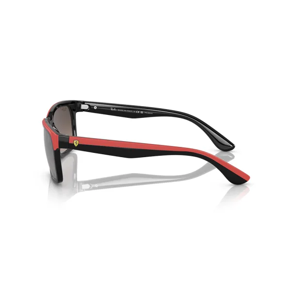 Ray ban sunglasses black on rubber red - Image 2