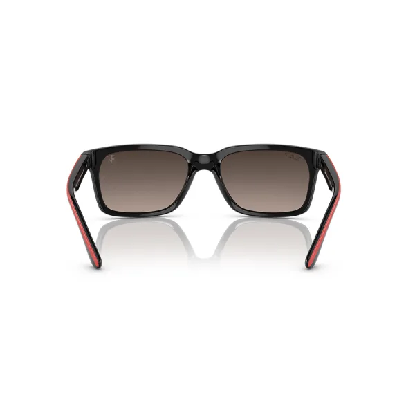 Ray ban sunglasses black on rubber red - Image 3