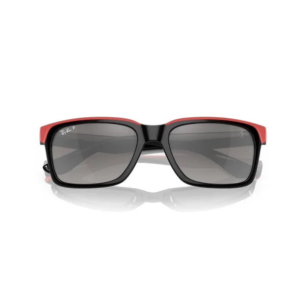 Ray ban sunglasses black on rubber red - Image 6